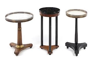 Three Occasional Tables Height of tallest 24 1/2 inches.