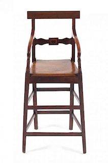 An English Child's High Chair Height 35 inches.