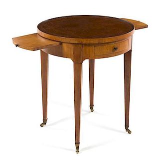 An American Occasional Table, Baker Height 24 1/2 x diameter 22 inches.