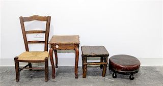A Collection of American Seating Articles Height of first 23 1/4 inches.