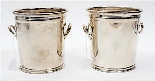 A Pair of American Silver-Plate Champagne Buckets, Reed & Barton, Taunton, MA,