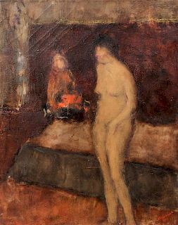 * Joseph Friebert, (American, 1908-2002), Nude Woman Standing, 1971