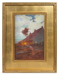 Walter Clark, (American, 1848-1917), A Light in the Window, Greenwich, Connecticut, 1895