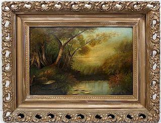 * Artist Unknown, (19th/20th century), River Scenes (two works)