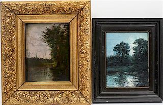 * Artist Unknown, (19th/20th century), Forest Landscapes (two works)