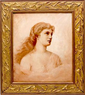 * Attributed to Mary B. Odenheimer Fowler, (American, d. 1898), Portrait of a Lady