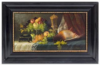 * Artist Unknown, (19th century), Still Life with Fruit and Game