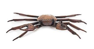A Copper Articulated Model of a Crab
