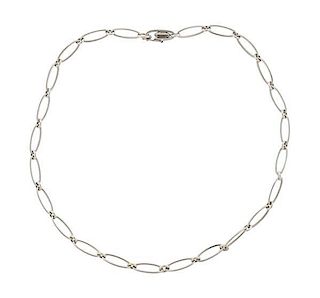 Tiffany &amp; Co Elsa Peretti  Sterling Silver Link Necklace