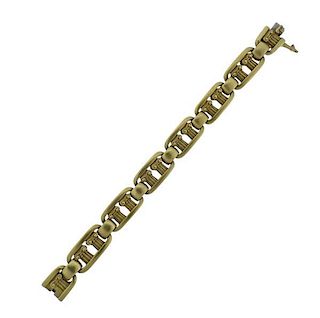 Kieselstein Cord 18K Gold Column Link Bracelet