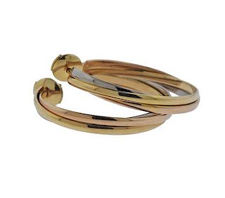 Cartier Trinity 18K Gold Trinity Hoop Earrings