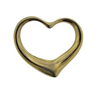 Tiffany &amp; Co Elsa Peretti 18K Gold Open Heart Pendant