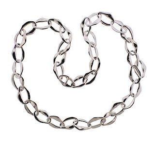 Tiffany &amp; Co Peretti Aegean Silver Link Necklace