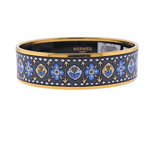 Hermes Enamel Bangle Bracelet