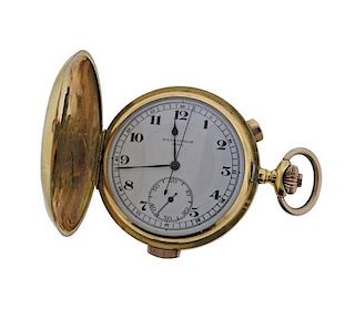 1960s 18k Gold Quarter Repeater Pocket Watch