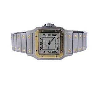Cartier Santos 18k Gold Steel Watch