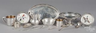 Sterling silver and silver mounted tablewares
