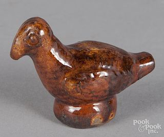 Pennsylvania redware bird, 19th c.