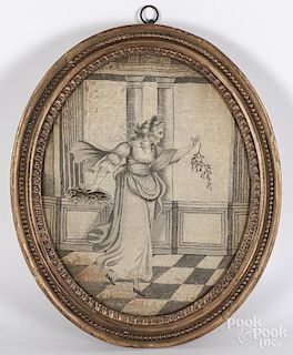 English embroidery of Peace, ca. 1800