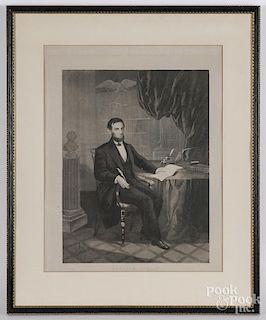 Lithograph of Abraham Lincoln, after Winner
