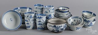 Chinese export blue and white porcelain.