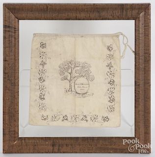 Vermont ink on linen ditty bag