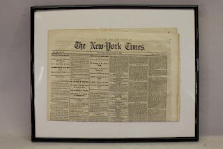 Civil War newspaper: The New York Times