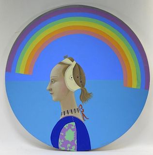 Sante Graziani A/C Muralist Rainbow Painting