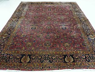 Antique Persian Keshan Carpet Rug