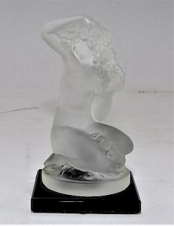 Lalique France Female Nude Glass Sculpture
