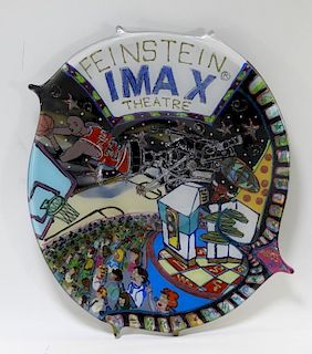 Feinstein IMAX Theater Inaugural Art Glass Charger
