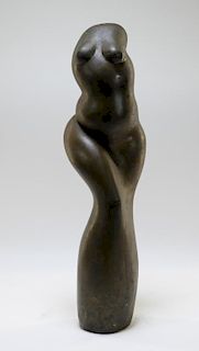 American MCM Bronze Biomorphic Nude Torso