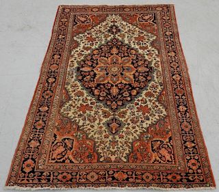 Antique Persian Fereghan Sarouk Carpet Rug