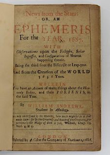 William Andrews C.1687 News From The Stars Book