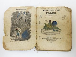 C.1830 Rhode Island Tales Hand Colored Chapbook