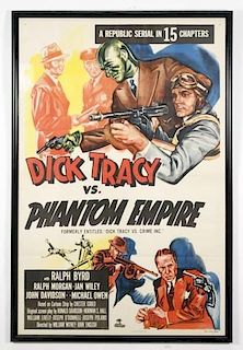 Framed "Dick Tracy vs.Phantom Empire" Movie Poster