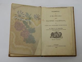 C.1835 Perkins Drawing Flower Painting Book