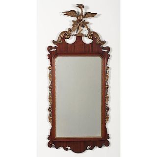 Chippendale-style Mirror with Eagle