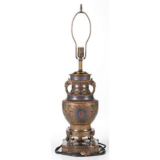Chinese Cloisonné Lamp