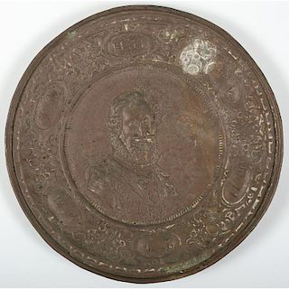 Copper Plate with Portrait of Henry IV of France and Margaret of Valois