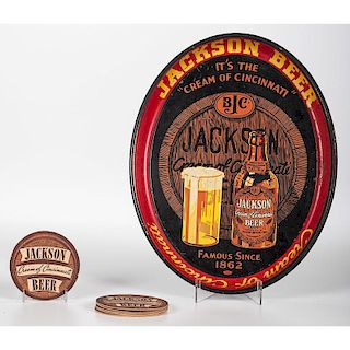 Jackson Brewing Co. Tray and Coasters