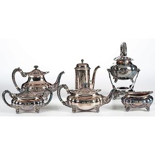 Gorham Silverplated Tea Set, Plus