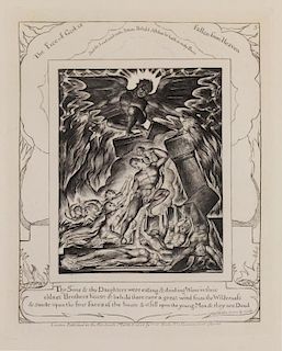 BLAKE, William. Etching "Thy Sons and Daughters