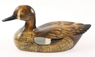 Leo Koppy Carved & Polychrome Duck Decoy