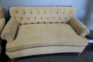 Vintage Upholstered  Chesterfield Style Settee