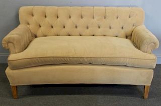 Vintage Upholstered  Chesterfield Style Settee.