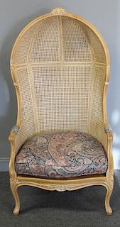 A Vintage Louis XV Style Caned Porter's Chair