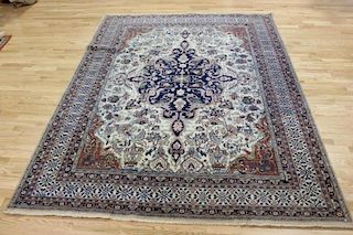 Vintage and Finely Hand Woven Heriz Style Carpet.