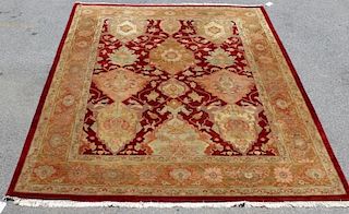 Finely Woven Vintage Roomsize Handmade Carpet.