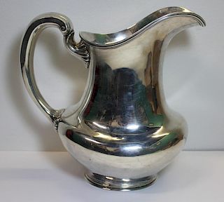 STERLING. Large Towle Sterling Water Pitcher.